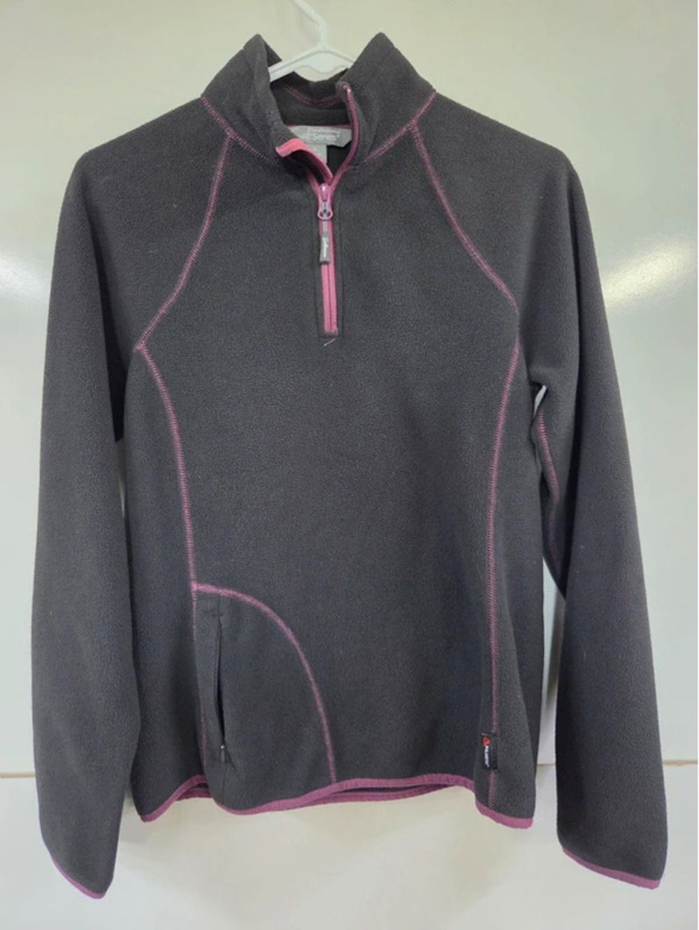 Women's Fleece Pullover Gray Size Small
